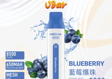 魅嗨8500口拋棄式電子煙-藍莓爆珠